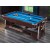 Mesa Multijuego  4 en 1 Giratoria de 7 ft, Air-Hockey, Billar, Ping-Pong, Cubierta de Comedor (Café, paño azul)